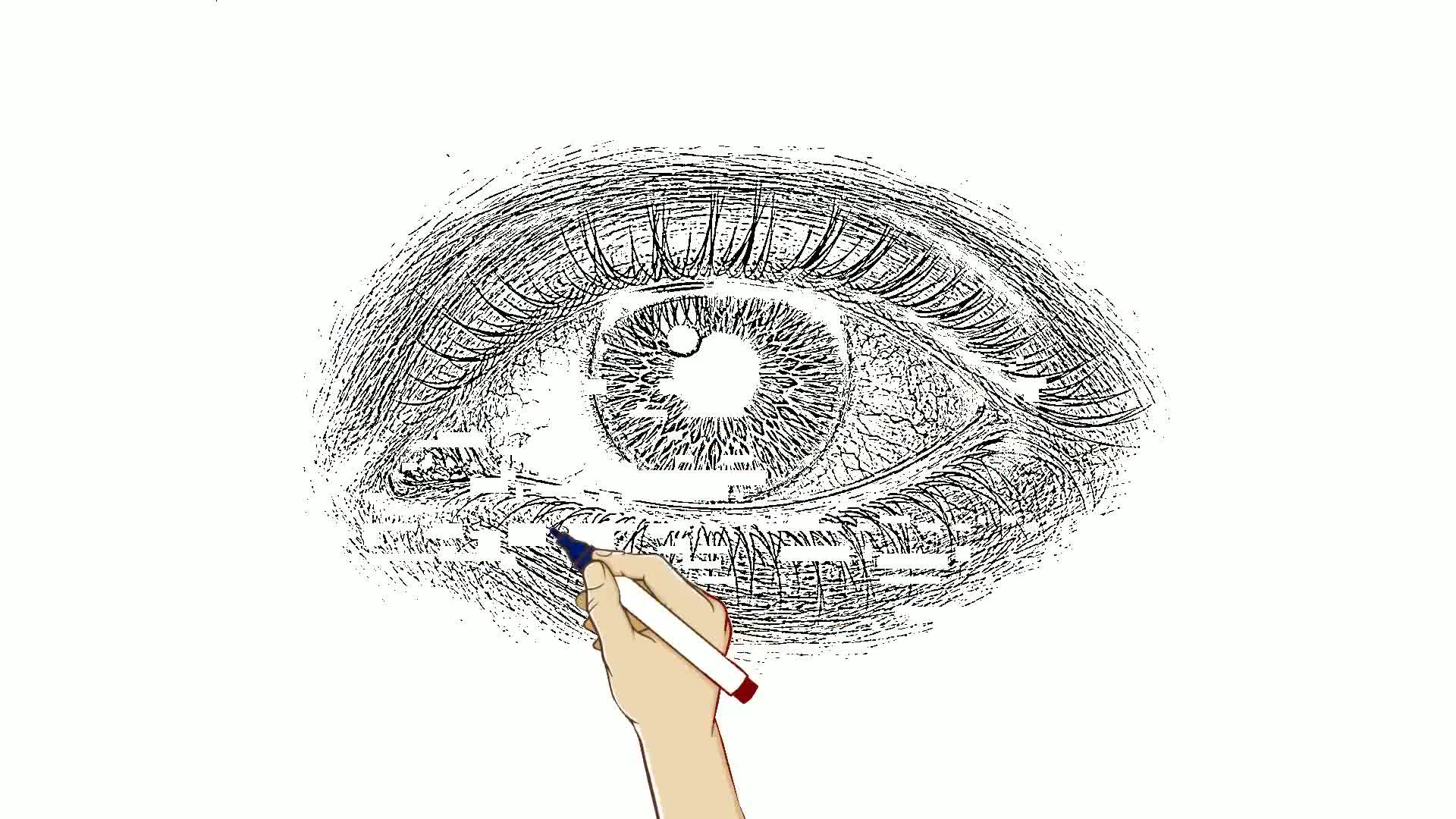 How to Draw a Realistic Eye — whiteboard video example