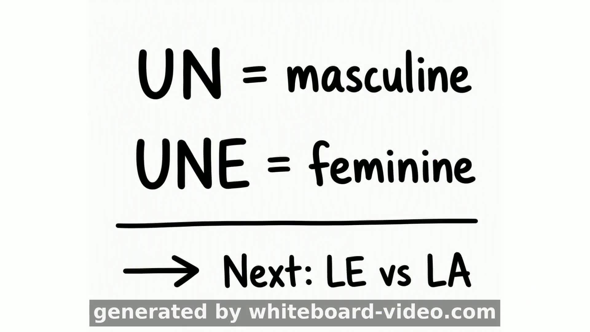 UN vs UNE: French Seekhein