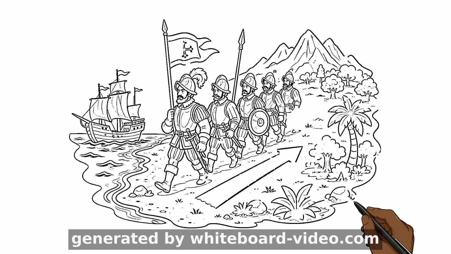 La llegada de los españoles y el inicio de la conquista