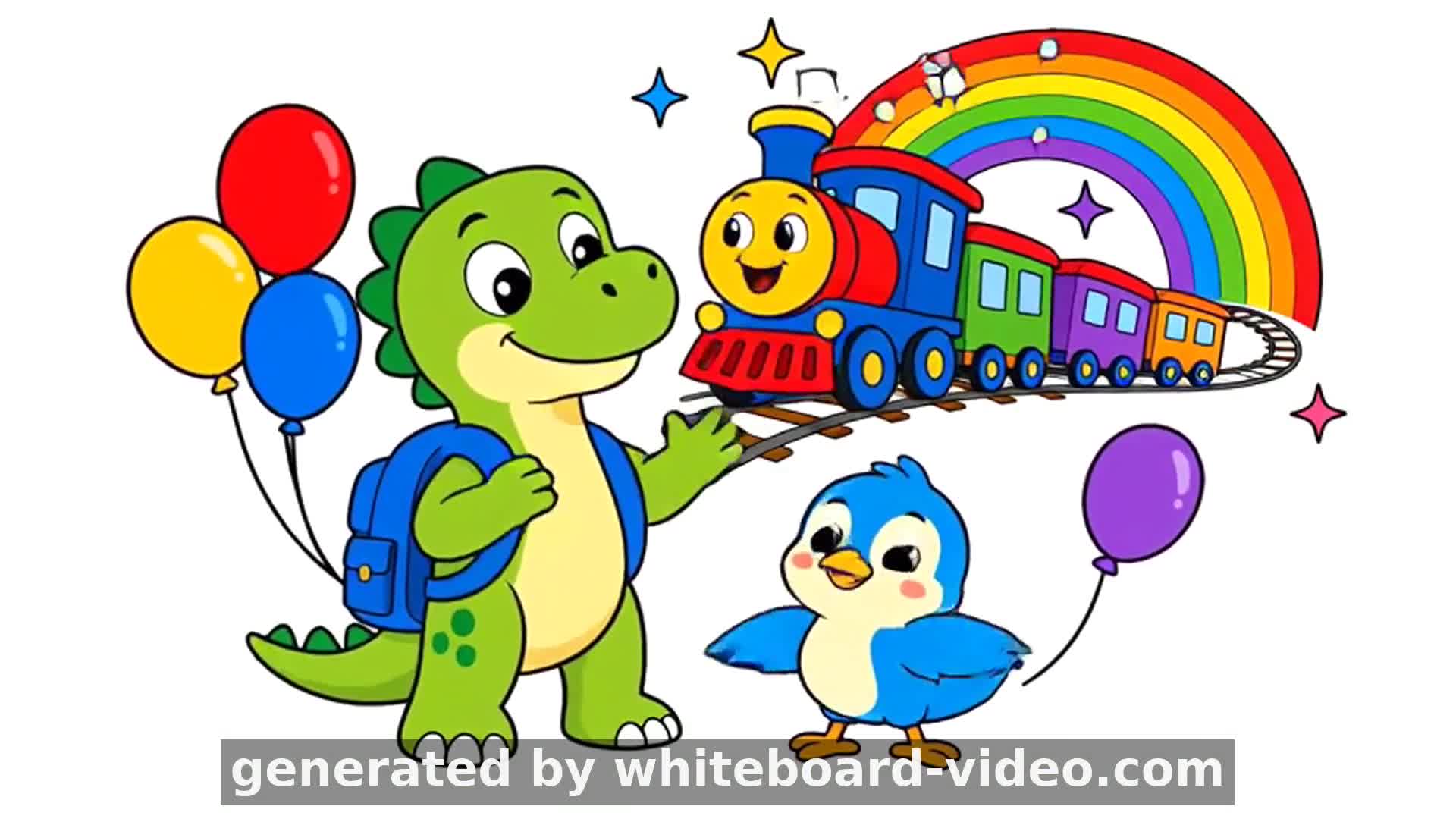 Little English Stars – Learn Colors with the Magic Train!