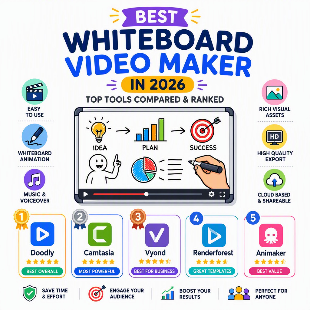 Best whiteboard video maker 2026 — second example of AI-generated whiteboard animation with natural voiceover, produced by Whiteboard Video at whiteboard-video.com
