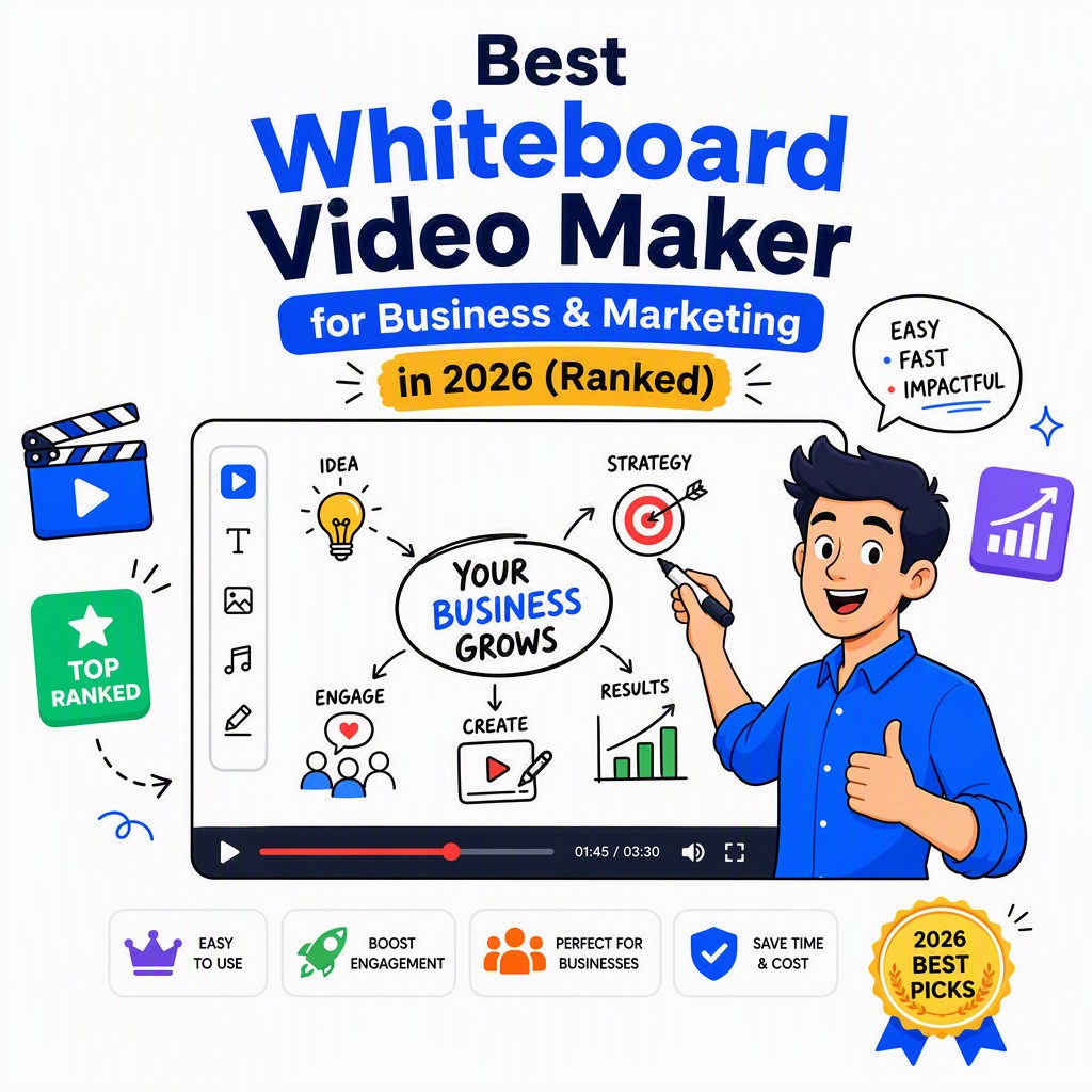 Best whiteboard video maker for business — AI-generated whiteboard explainer video example from Whiteboard Video Maker
