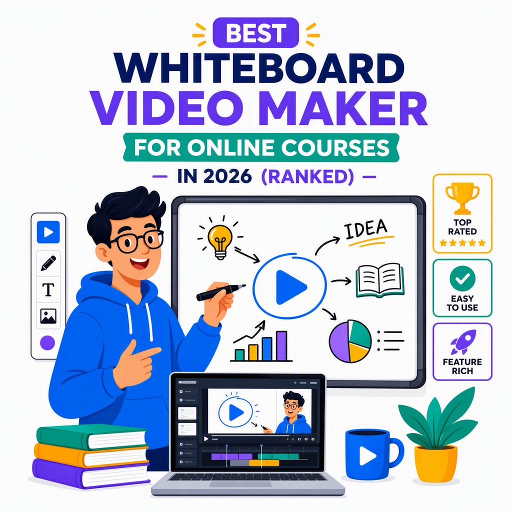 Best whiteboard video maker for online courses — AI-generated whiteboard lesson example from Whiteboard Video
