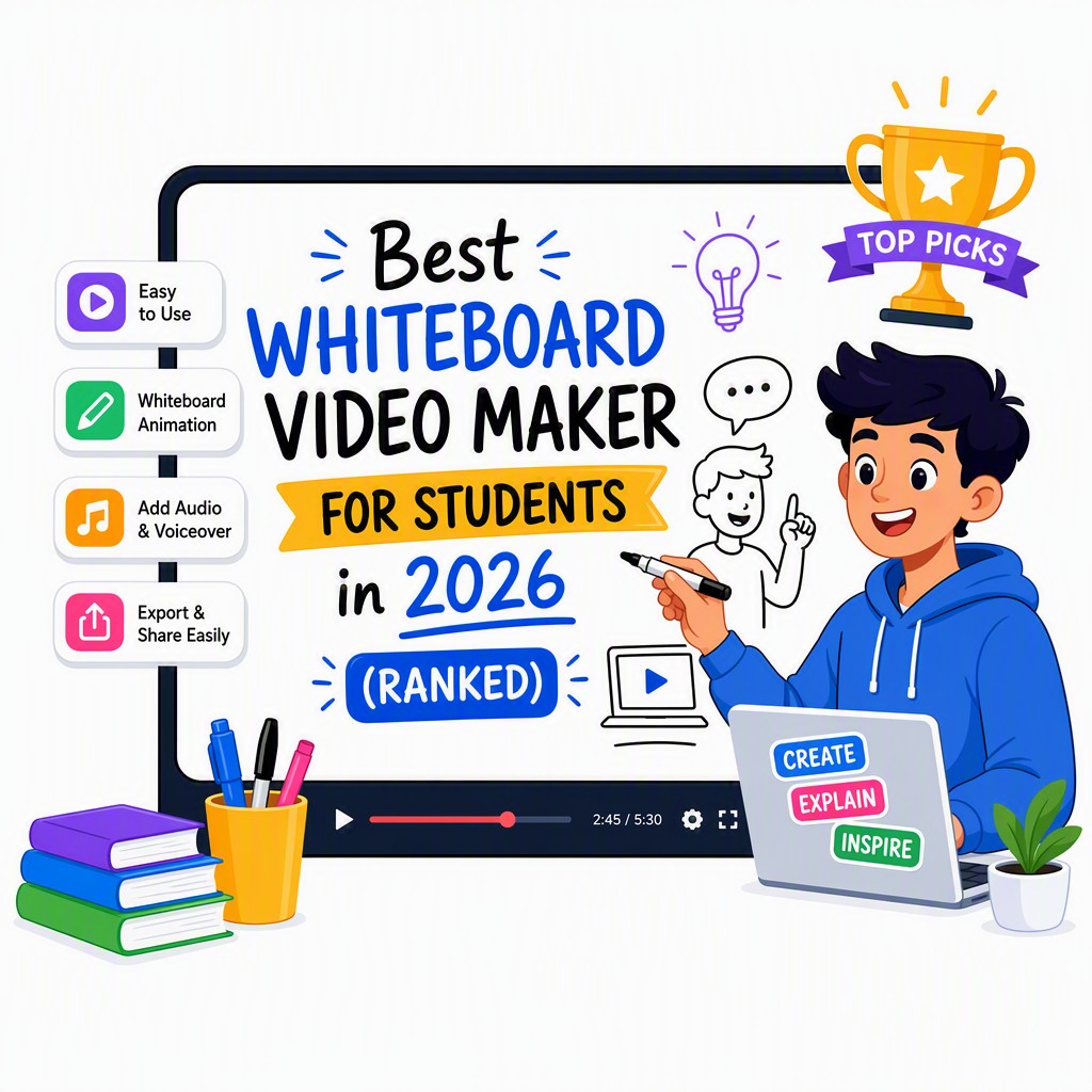 Best whiteboard video maker for students — AI-generated whiteboard animation example for a class assignment